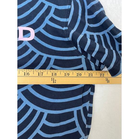 Forward Madison Football Club AOP Men's sz L UK Sport Blue Wave TShirt - Picture 4 of 7